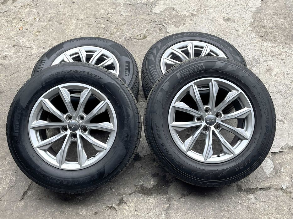 JANTE AUDI Q5 Originale+ANVELOPE PIRELLI/235-65-17.Profil 8MM /2025