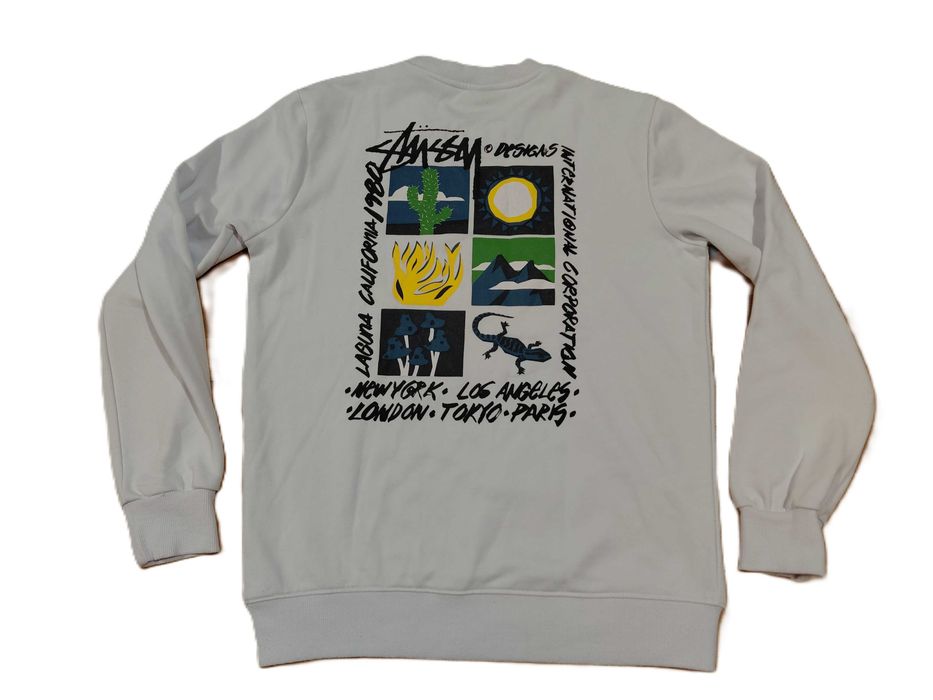 Stussy памучна блуза с дълъг ръкав размер L