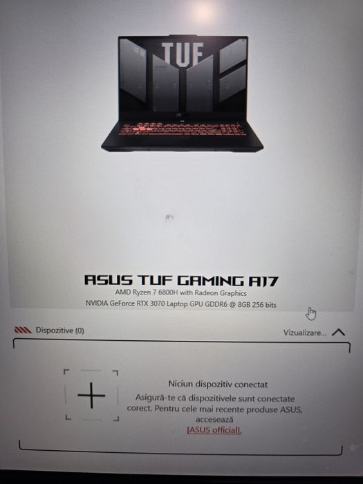Laptop de gaming Asus Tuf A17