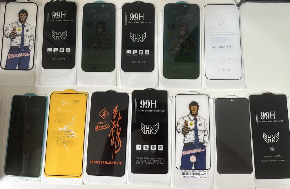 Folii de sticla Iphone si Samsung Montaj La Birou Sau Acasa La Tine