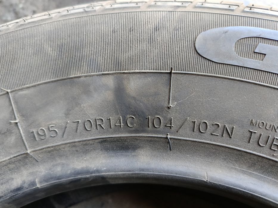 Бусови летни -14цола-195/70-1бр.-80лв."GT RADIAL"