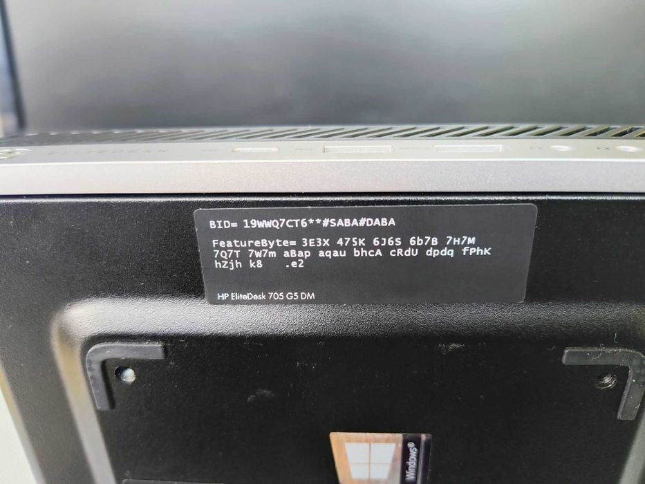 Mini PC-HP EliteDesk 705 G5 DM,AMD Ryzen 5 PRO 3400G ,16GB-DDR4