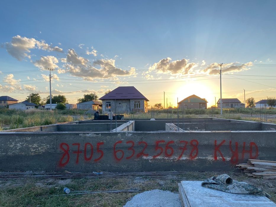 Заливка фундамента