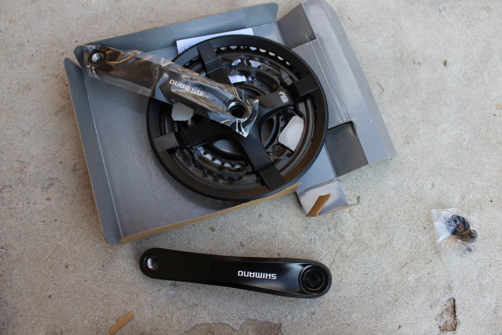 Shimano FC-TY501 175mm Altus 48-38-28 - angrenaj MTB, Trekking