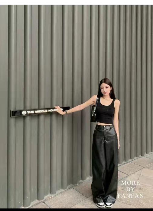 Женские Кожаные брюки