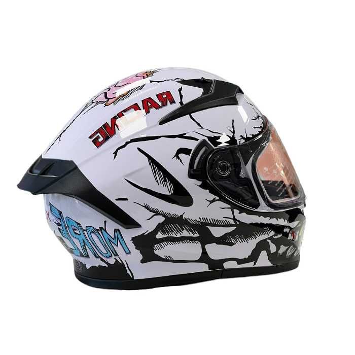 Каска за мотор с вградени слънчеви очила - размери / S / M / L / XL