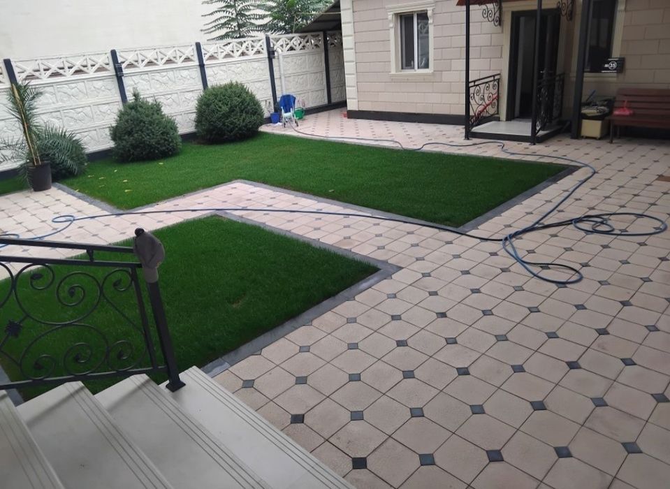 Укладка брусчатки гранит