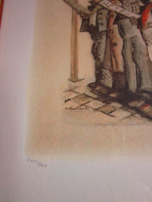 cadou deosebit rar "Harmony in Four Parts" by Hummel lithography 1993