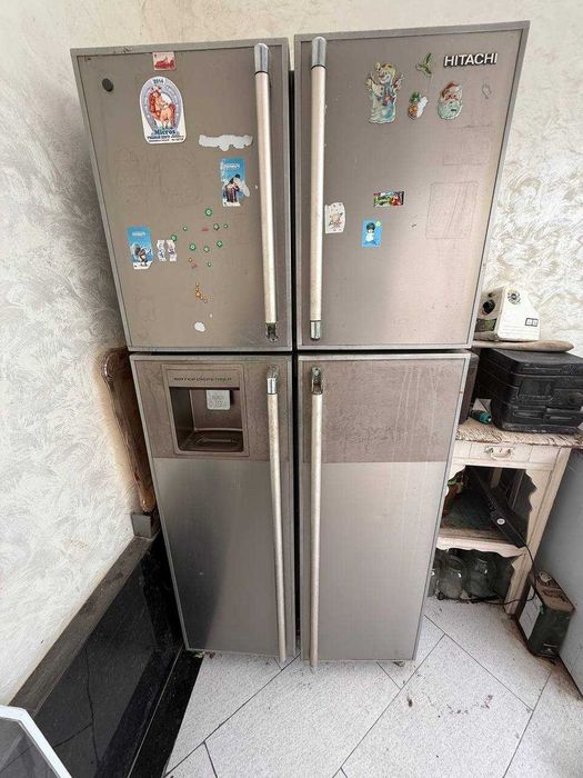 Холодильник Hitachi R-W660, 4-дверный, Silver, б/у