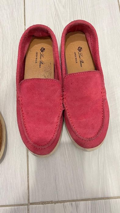 Замшевые лоферы для девочки