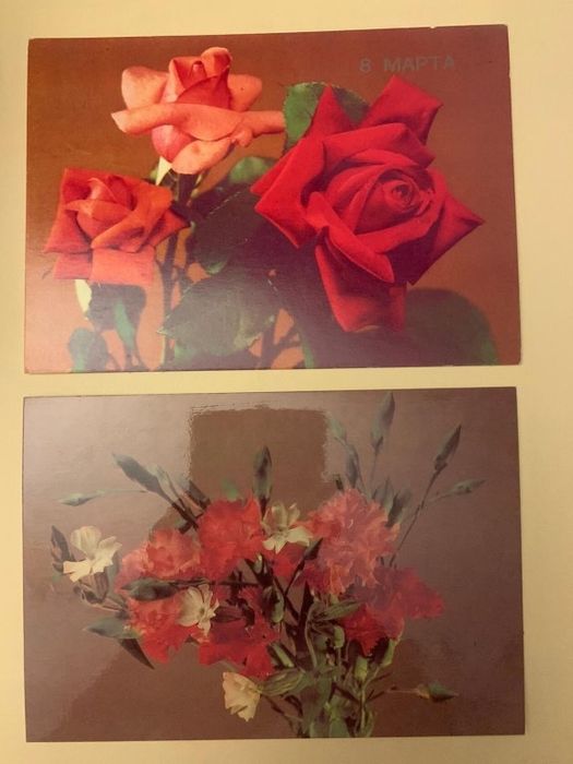 Открытки и ёлочный игрушки производство СССР