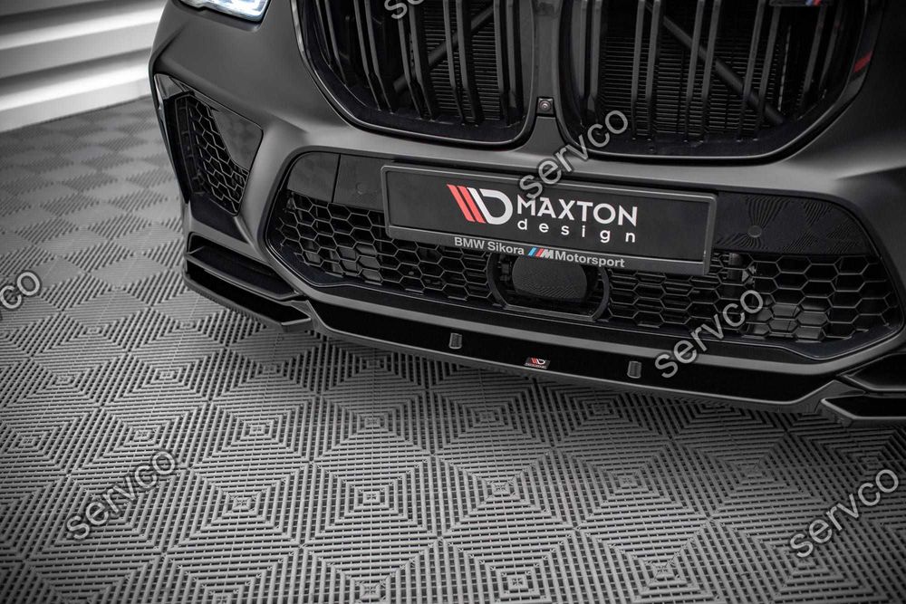 Prelungire splitter bara fata Bmw X5M F95 2018- v2 - Maxton Design