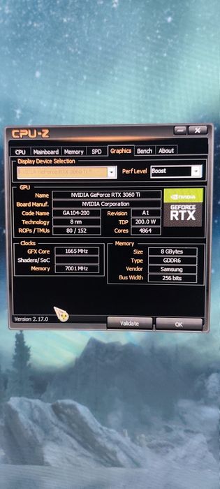 Видеокарта Palit rtx 3060 ti