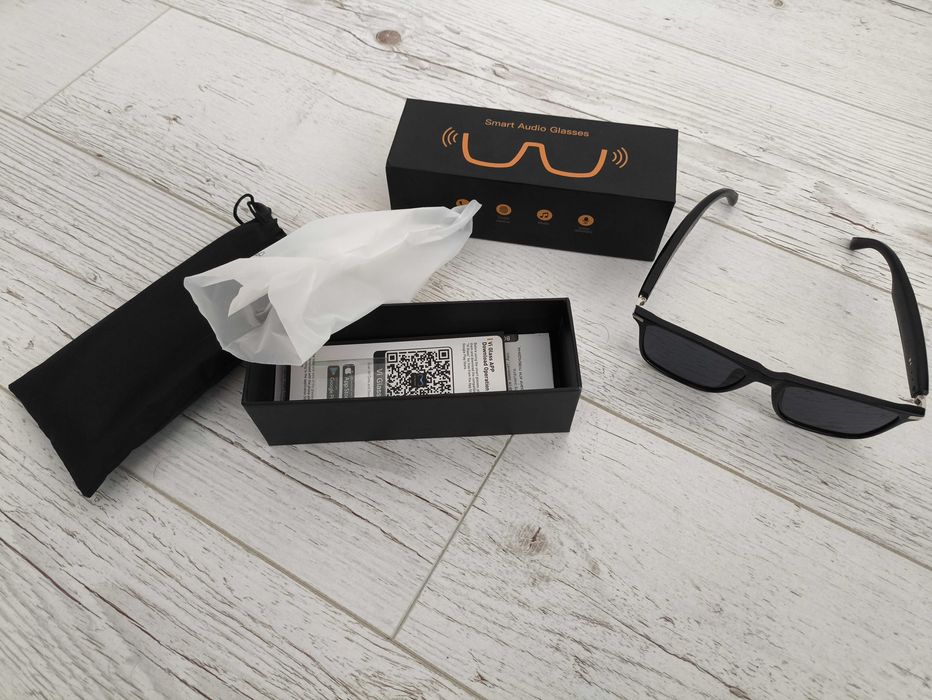 Смарт слънчеви очила, 9 часа батерия, тъч контрол, обаждания, изкуствен интелект, музика