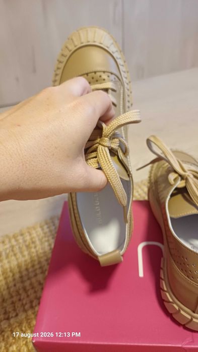Pantofi piele beji marimea 38