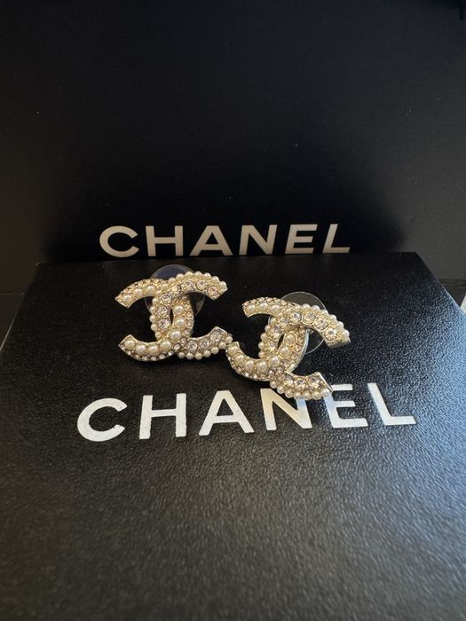 Обеци с перли “Chanel”