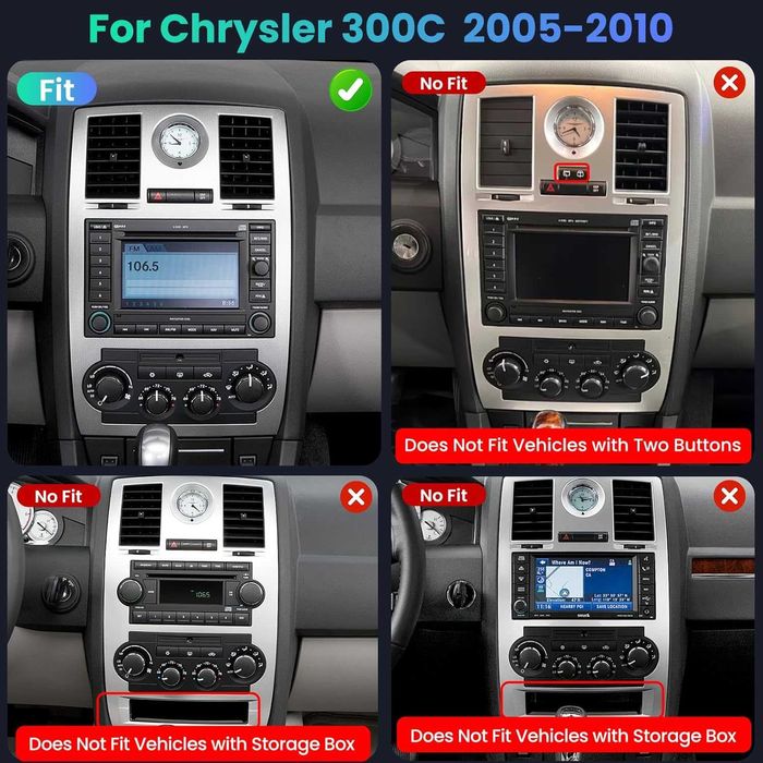 Мултимедия за Chrysler 300C Двоен дин Навигация 2DIN Android плеър