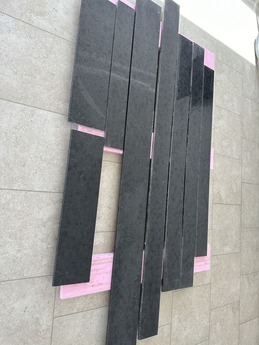 Glafuri granit + picurator 7 bucati Galaxy black