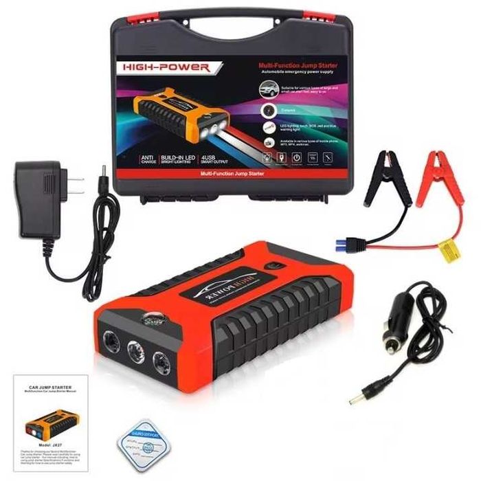 Мултифункционален автомобилен стартер Jump Starter 99800mAh, 12V, 600A