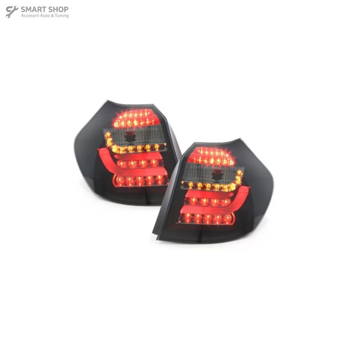 Stopuri LED BMW Seria 1 E81 E87 (09.2007-2011) Negru Fumuriu