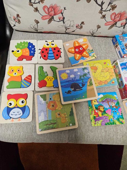 Colectie 28 puzzle pentru copii mici