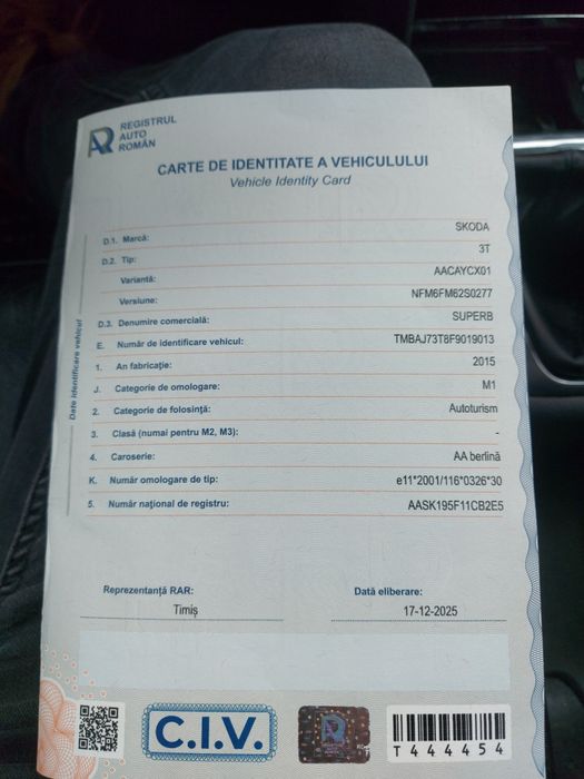 Skoda Superb 1.6 Diesel 2015 euro5