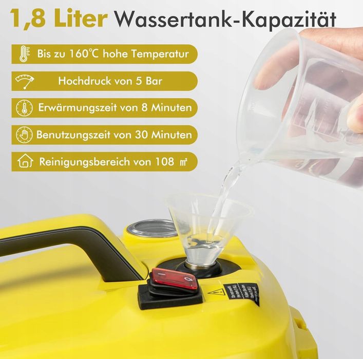 2000W Парочистачка с високо налягане Costway