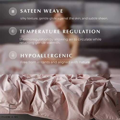 Нов Луксозен розов долен чаршаф памук сатен 400TC, за матрак до 35 см