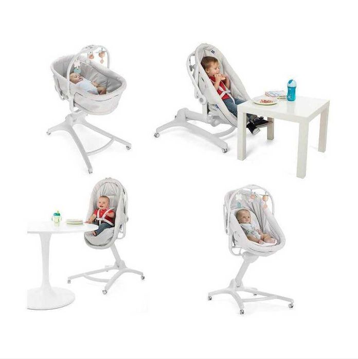 4 in 1 - кошара, шезлонг, стол за хранене, първият стол Stone