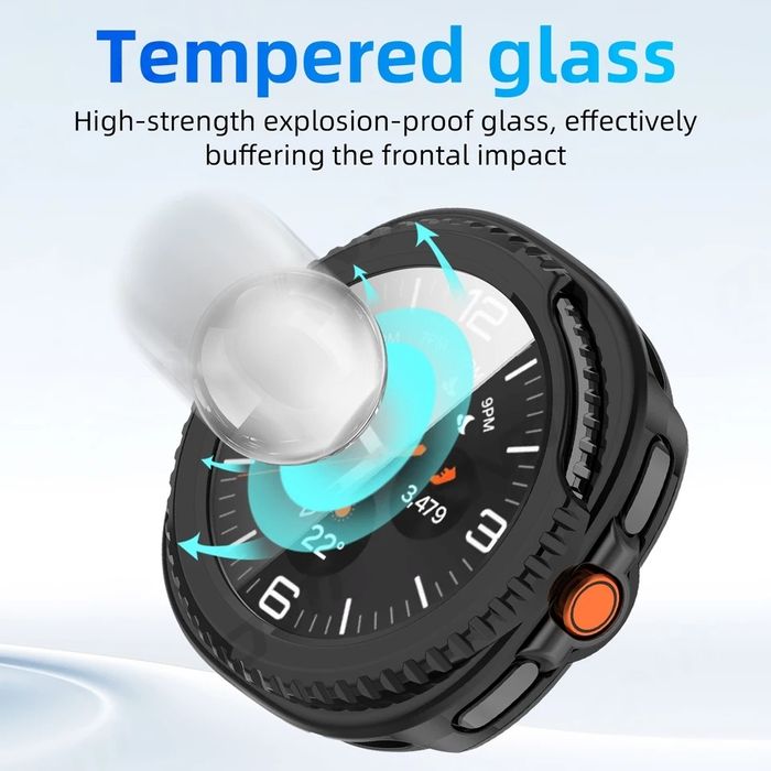 Samsung Galaxy Watch 8 /Classic/ Твърд удароустойчив кейс с протектор