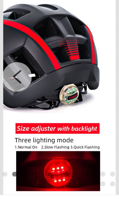 Casca bicicleta L Victgoal cu LED și aparatoare soare