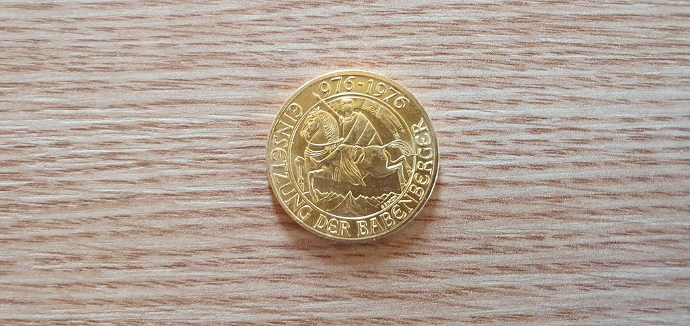 Moneda aur 1000 Schilling Babenberger impecabila acte!