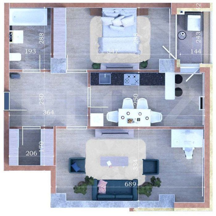 Apartament 3 camere, 2 bai, 84,5 mp, zona Aleea Sadoveanu — fotografia 3