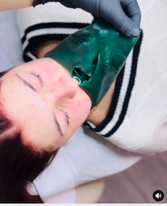 Masca de fațǎ peel off cu spirulina la 1kg