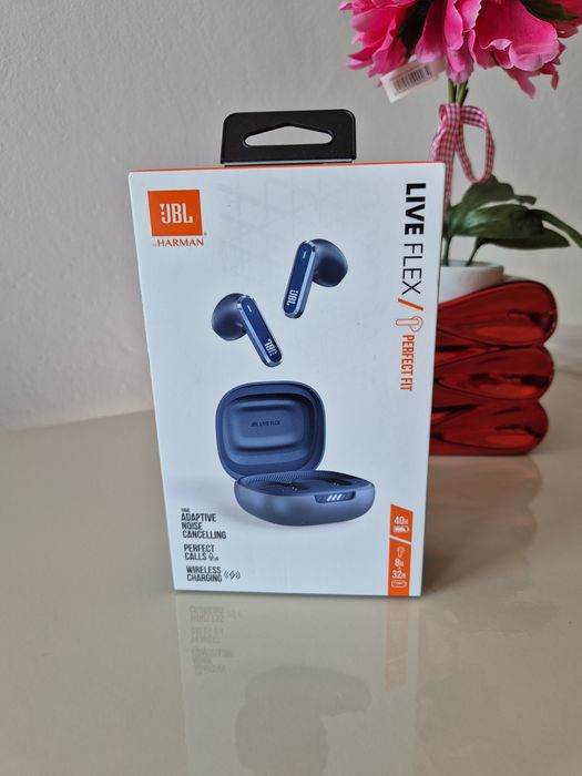 Casti JBL Live Flex , Signature Sound, Spatial surround, Noi  Sigilate