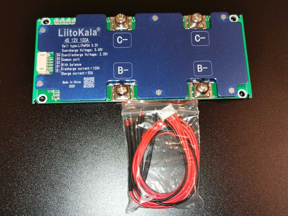 BMS платка LiitoKala 4S 12V 100A за LiFePO4 акумулатори / батерии