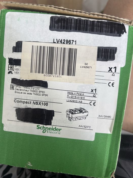 Schneider Electric Compact NSX100H 80A LV429671