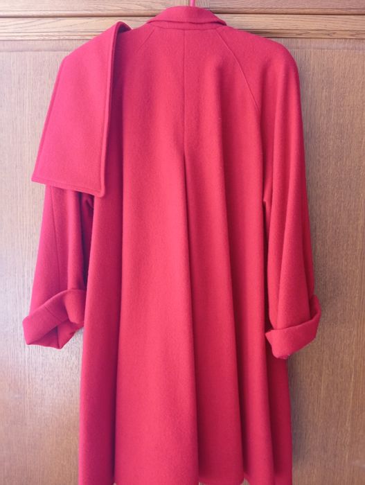 Дамско вълнено палто-манто