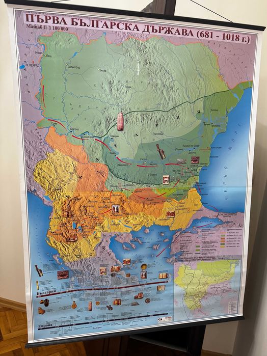 Исторически карти – Административна карта на България