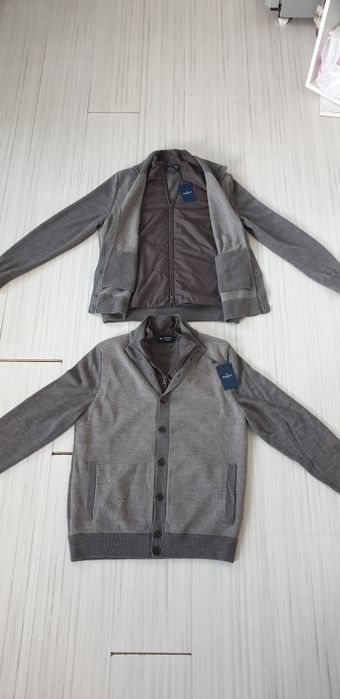Hackett Nylon Panel Wool Full Zip / M НОВО! ОРИГИНАЛ! Мъжка цял цип!