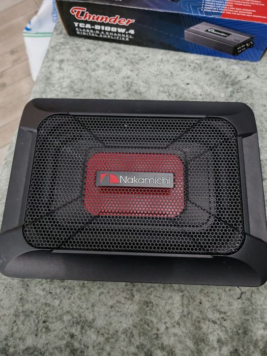 Усилвател Thunder TCA-D100W.4 + активен субуфер Nakamichi NBF618S – ко