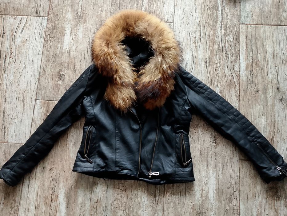 Яке с естествена кожа