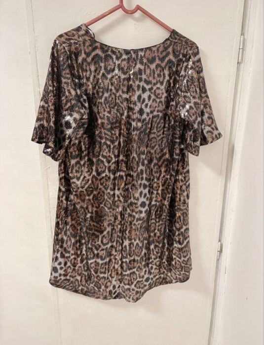 Rochie mini animal print