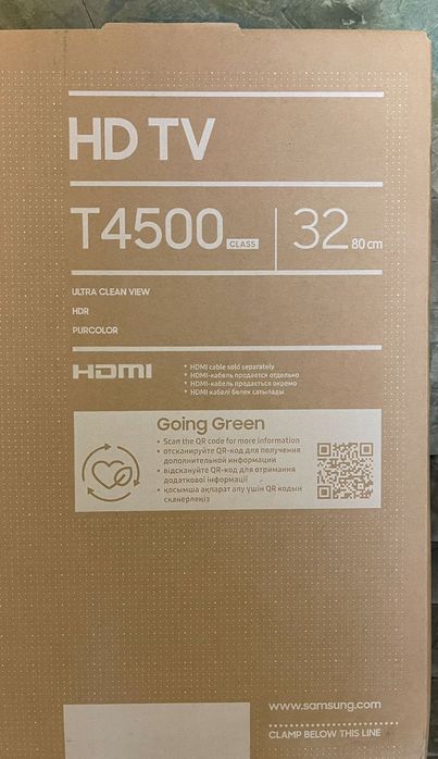 Продаётся Телевизор Samsung 32" HD Smart TV T4500