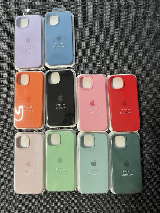  Силиконов Кейс Apple Case iPhone 16,16pro,15,15 Pro,14,13,13 Pro