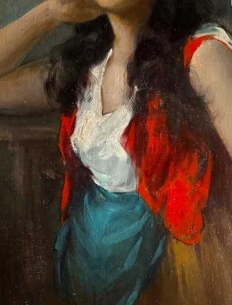 NEGOCIABIL! DEOSEBIT Tablou VECHI. ulei/panza, semnat, 100x80cm