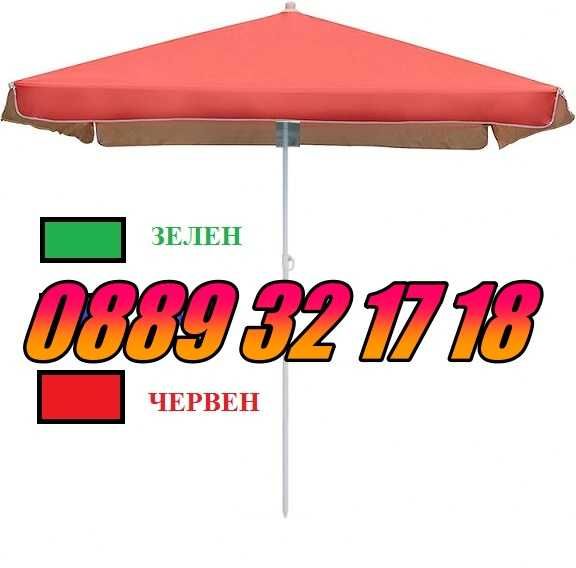 Градински чадъри, кръгъл и правоъгълен градински чадър с калъф