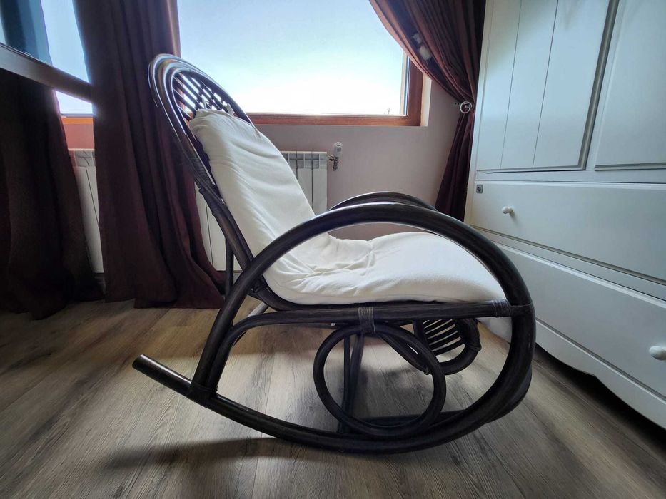 Fotoliu balansoar ratan DONDOLO wenge Mobexpert