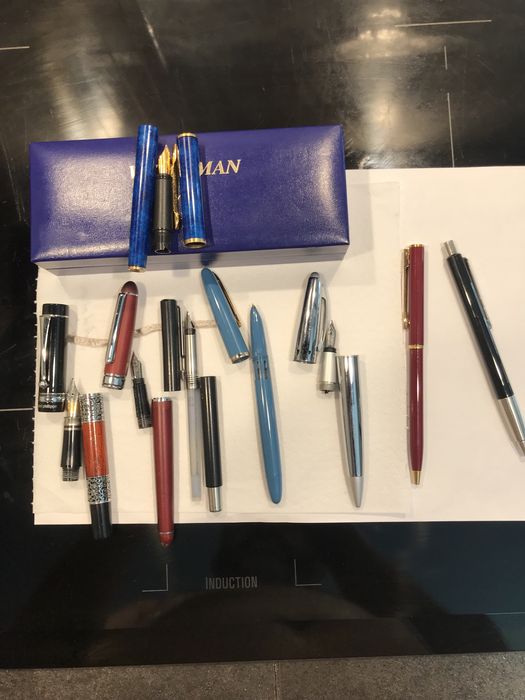 Stilouri Parker Warerman Andre Philippe ,stilou lemn trandafir,inox