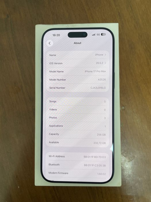iPhone 17 pro Max 256 GB Срочно